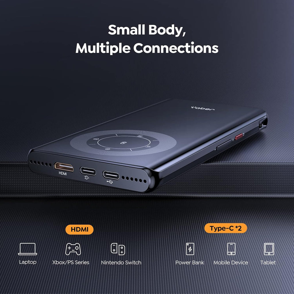 REALME T1 Mini Pocket Projector with WiFi and Bluetooth, with Power Bank
