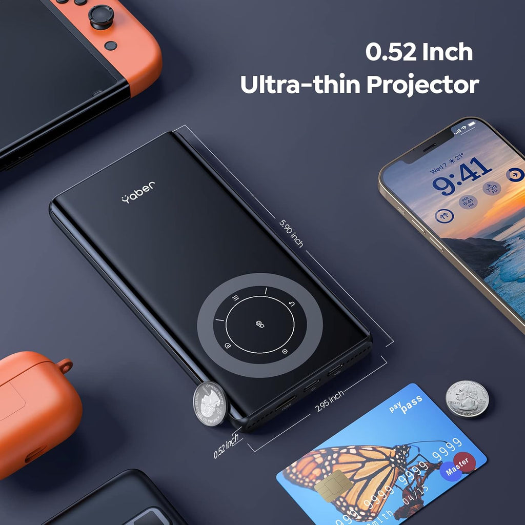 REALME T1 Mini Pocket Projector with WiFi and Bluetooth, with Power Bank