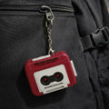 Retro Cassette Tape Sound Keychain - Nostalgic Click Button Design